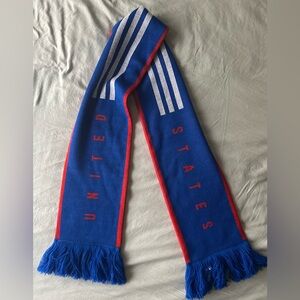 Blue United States Scarf with Red Accents